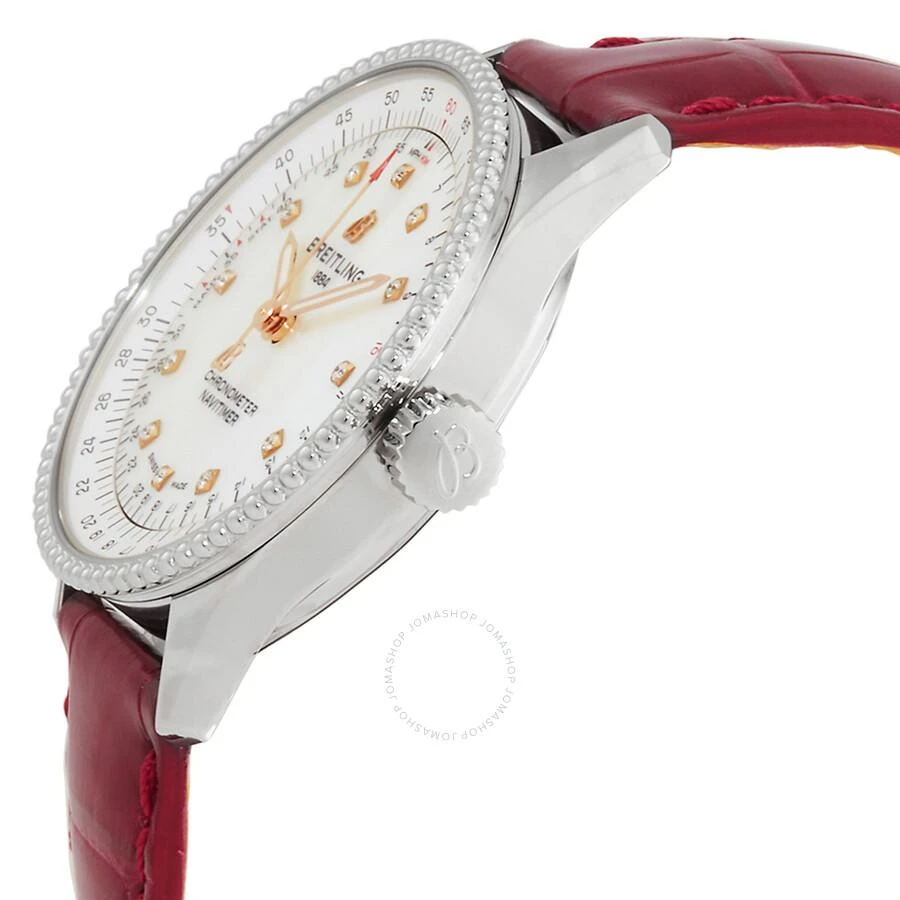 商品BREITLING|Navitimer Automatic Chronometer Diamond White Mother of Pearl Dial Ladies Watch A17395211A1P6,价格¥24305,第2张图片详细描述
