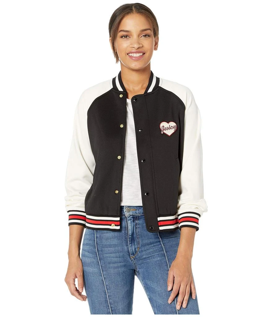 商品Juicy Couture|Juicy Letterman Tricot Track Jacket,价格¥488,第3张图片详细描述