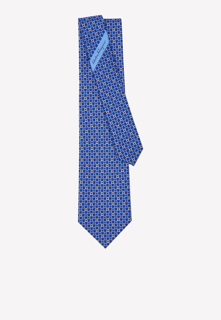 商品Salvatore Ferragamo|Gancini Print Silk Tie,价格¥1613,第2张图片详细描述