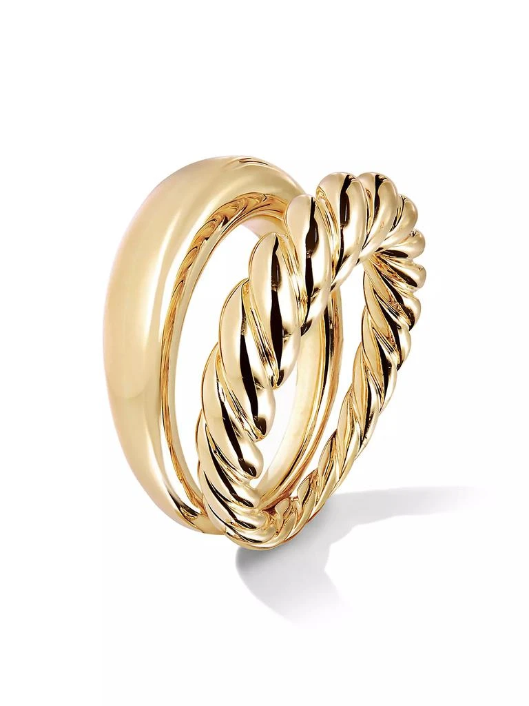 商品David Yurman|Pure Form Stack Rings in 18K Yellow Gold, 11MM,价格¥22102,第3张图片详细描述