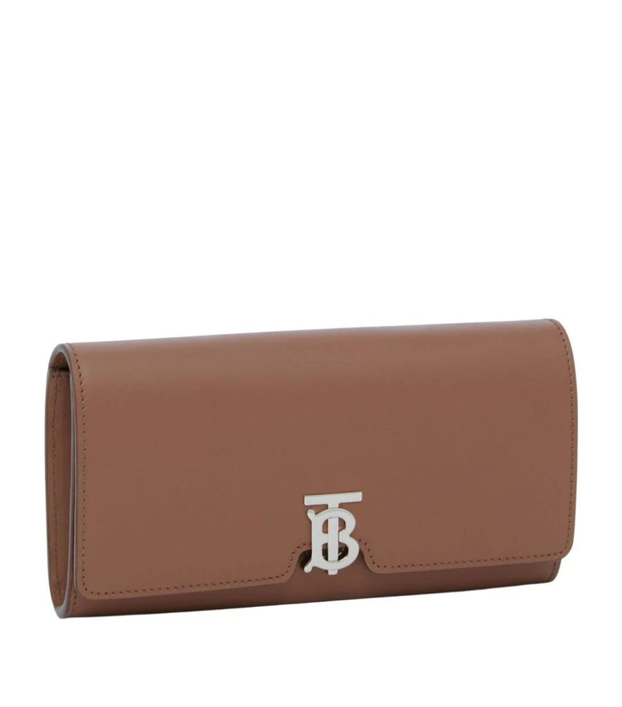 商品Burberry|Leather TB Monogram Continental Wallet,价格¥4718,第2张图片详细描述