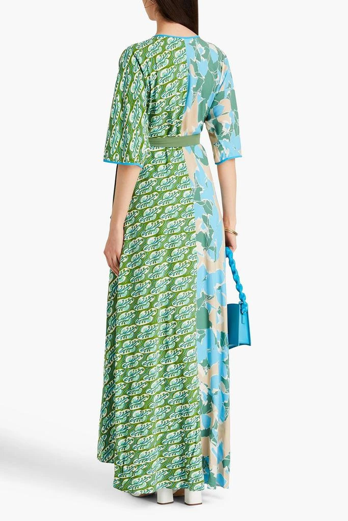 商品Diane von Furstenberg|Wrap-effect pleated woven maxi dress,价格¥1758,第3张图片详细描述