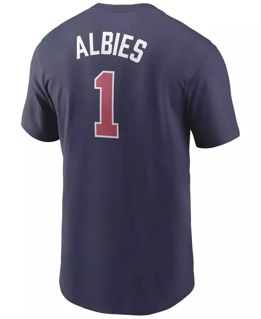 商品NIKE|Men's Ozzie Albies Atlanta Braves Name and Number Player T-Shirt,价格¥240,第1张图片