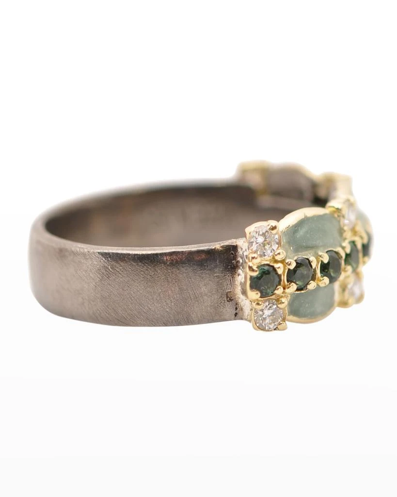 商品Armenta|Old World Jade Enamel Scalloped Band,价格¥14591,第2张图片详细描述