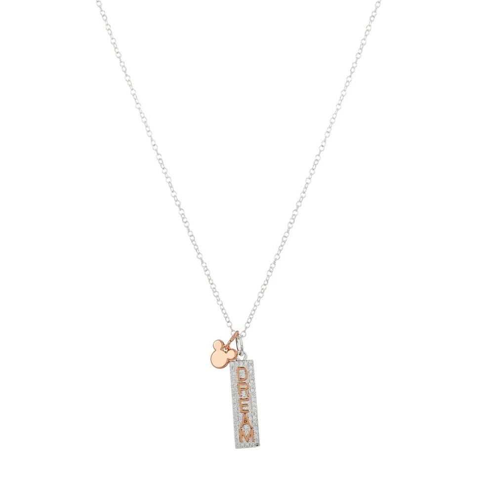 商品Disney|Cubic Zirconia Charm Pendant Necklace (0.01 ct. t.w.) in 14K Gold Flash Plated,价格¥115,第1张图片