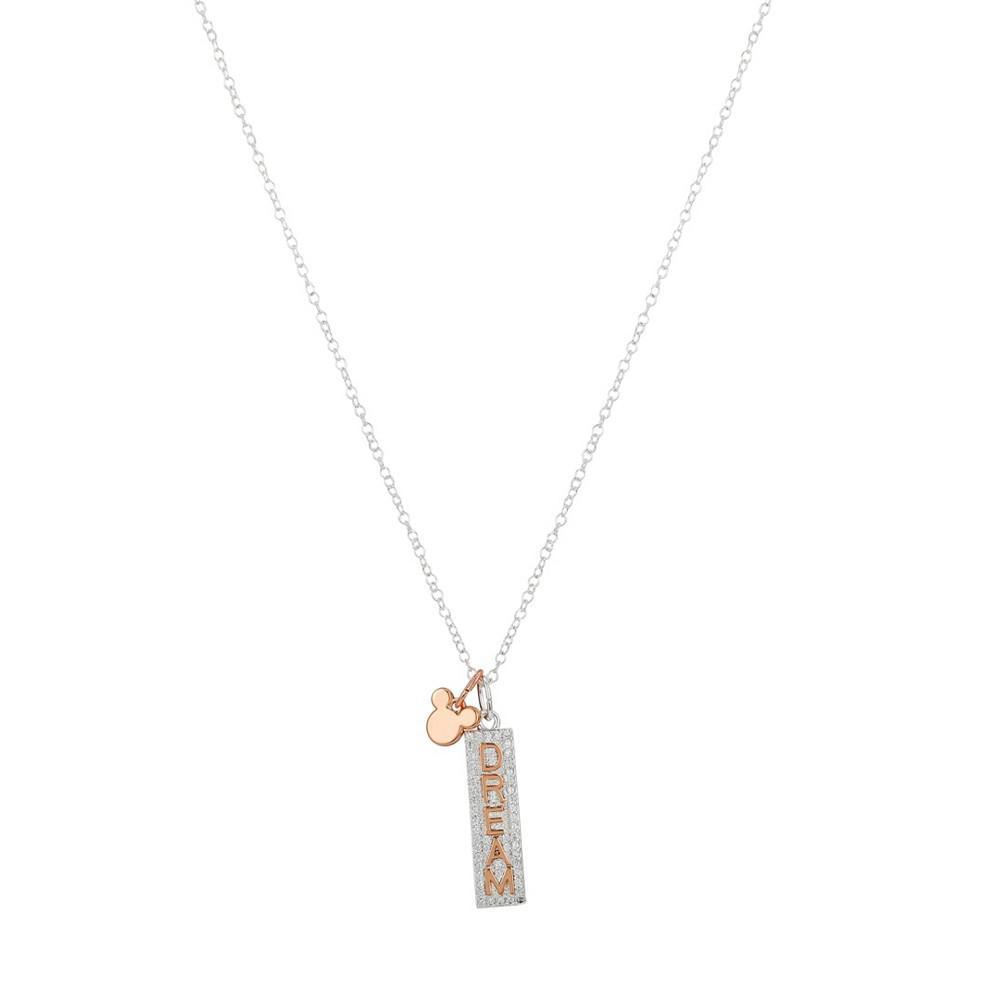 商品Disney|Cubic Zirconia Charm Pendant Necklace (0.01 ct. t.w.) in 14K Gold Flash Plated,价格¥133,第1张图片