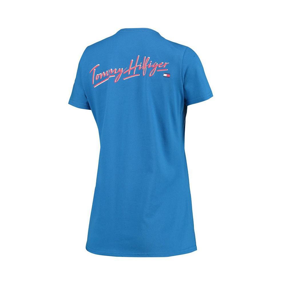 商品Tommy Hilfiger|Women's Blue Detroit Lions Riley V-Neck T-shirt,价格¥259,第5张图片详细描述