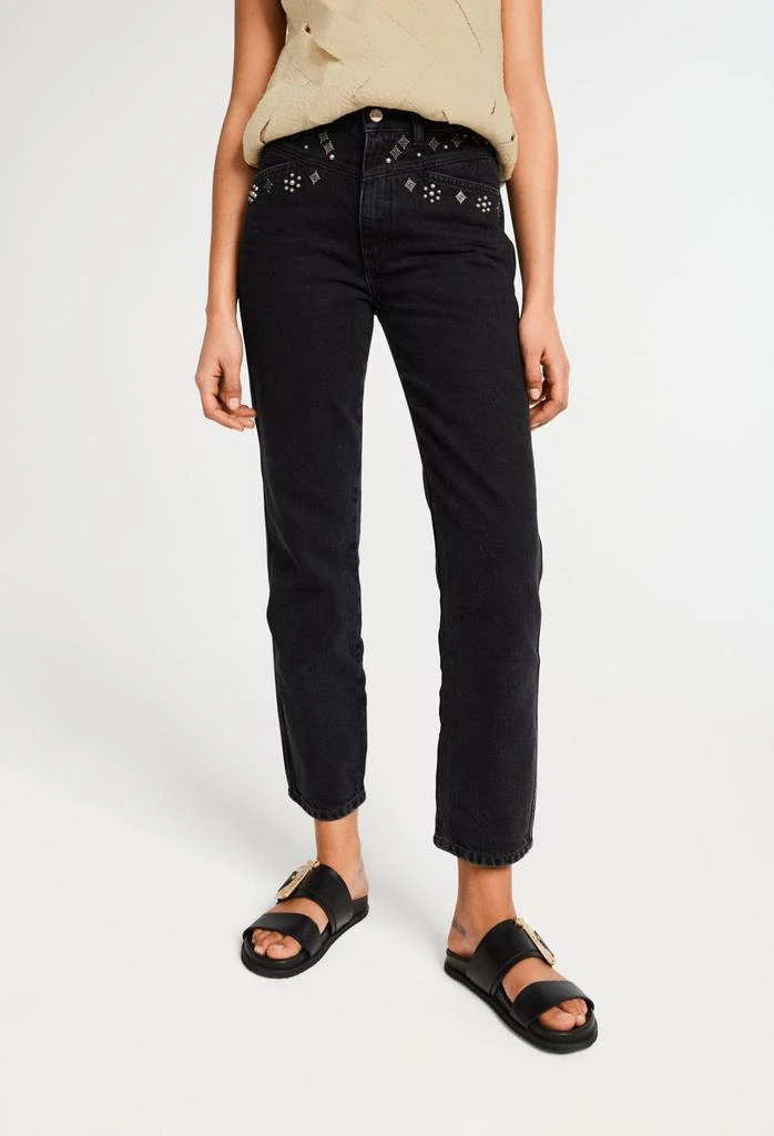 商品预计3周后发货 Claudie Pierlot|Claudie Pierlot - Jean Poupino - Noir,价格¥531,第1张图片