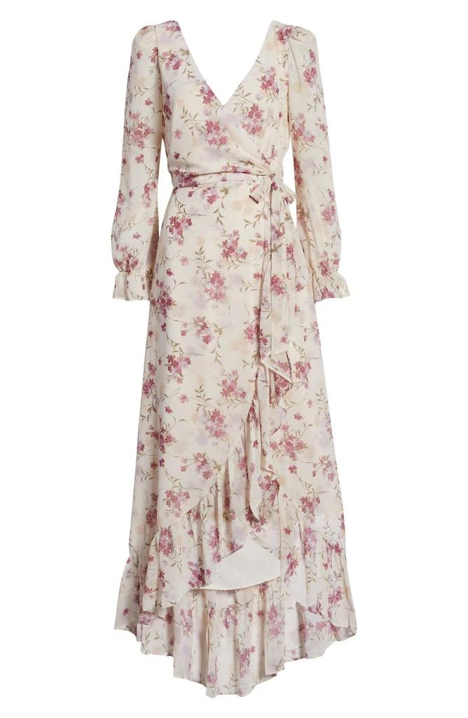商品Wayf|The Emery Faux Wrap Long Sleeve Floral Maxi Dress,价格¥458,第5张图片详细描述