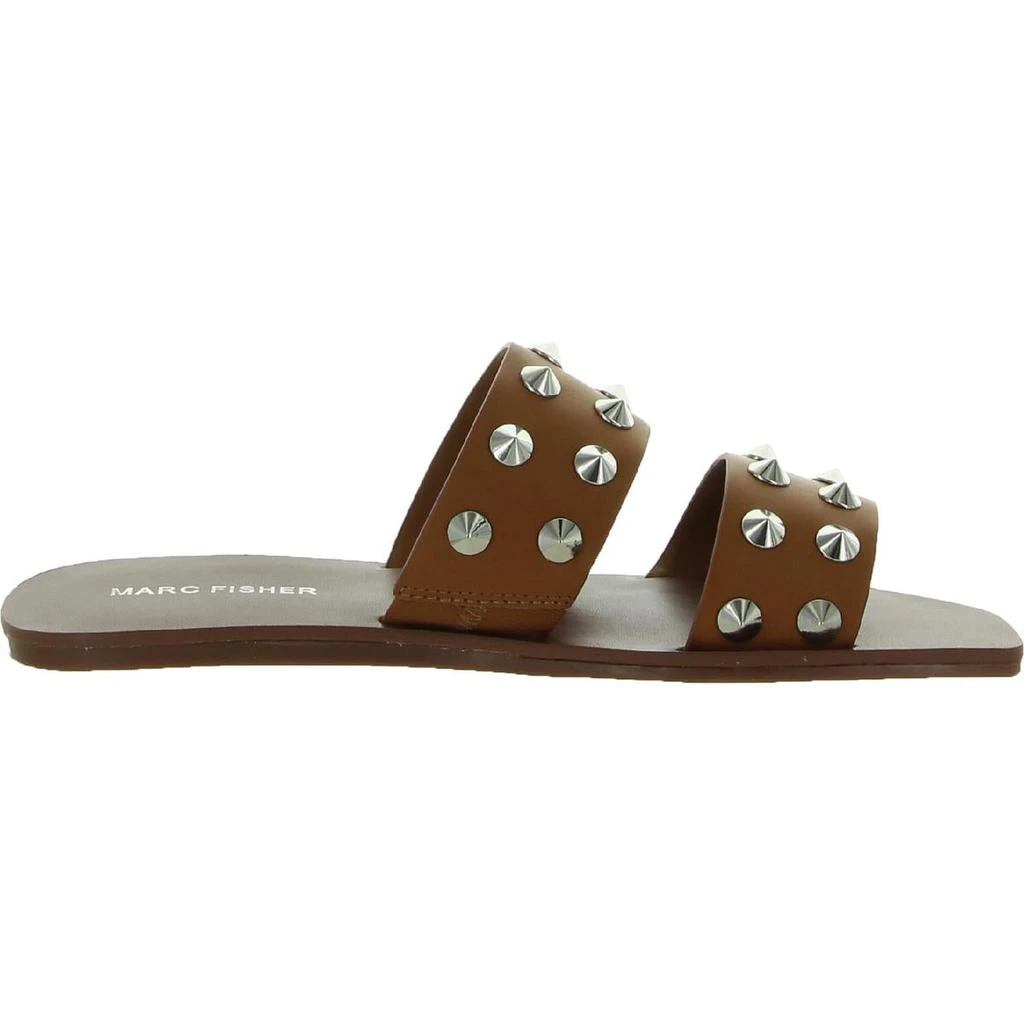 商品Marc Fisher|Marc Fisher Womens Bolive Faux Leather Embellished Flat Sandals,价格¥70,第4张图片详细描述