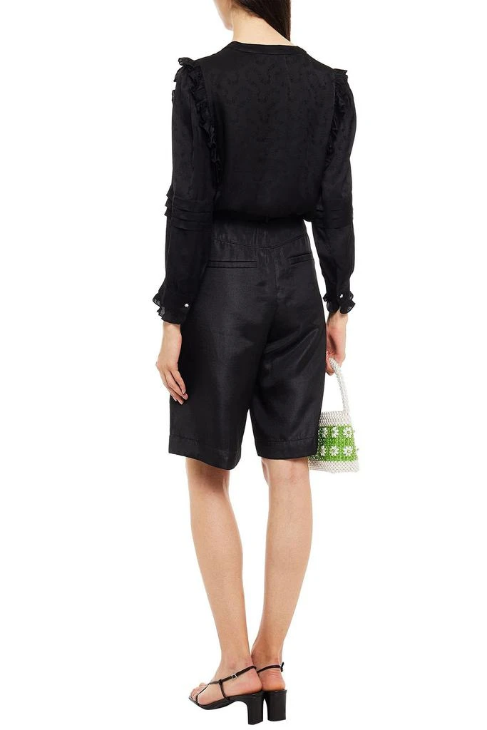 商品Sandro|Ruffle-trimmed jacquard blouse,价格¥736,第3张图片详细描述