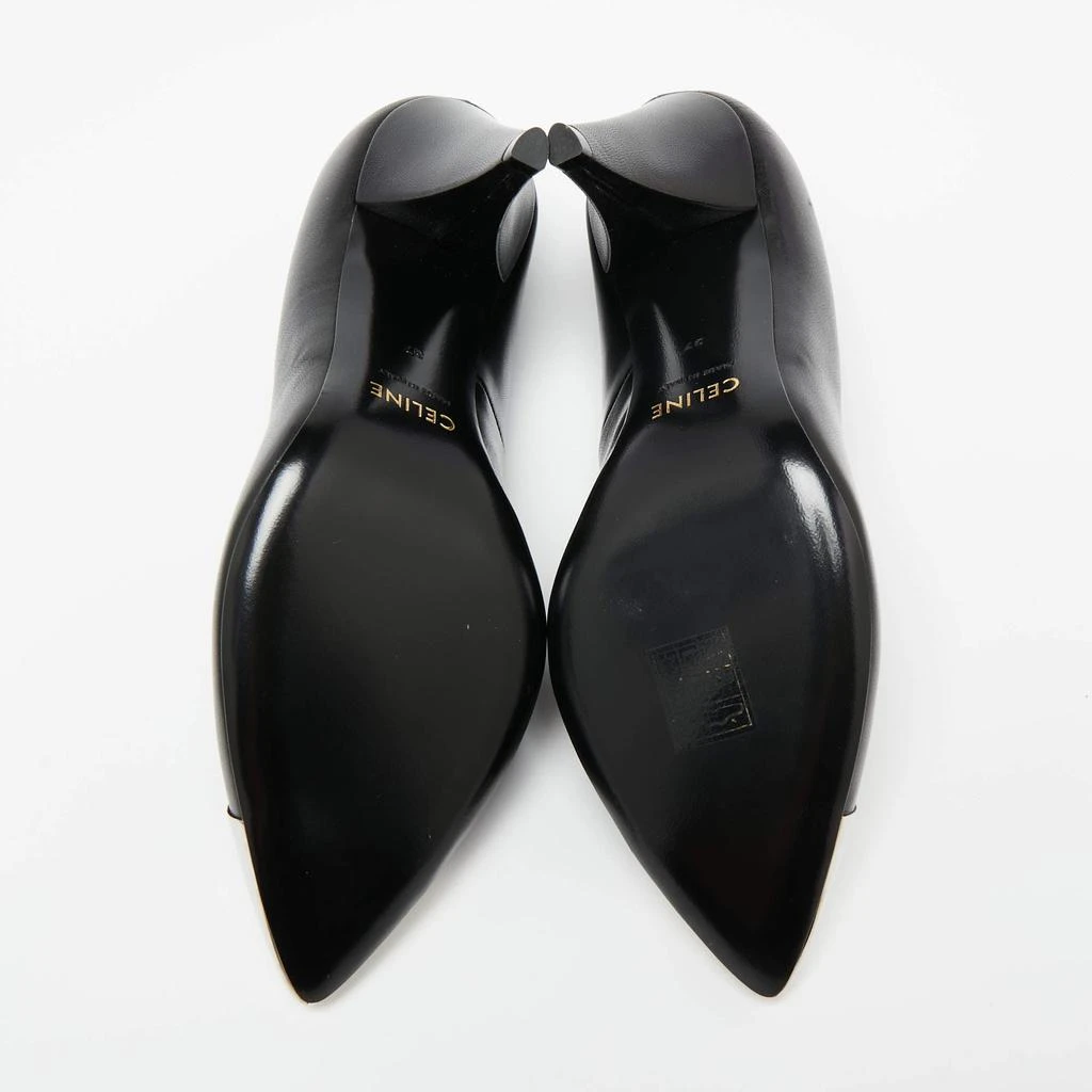 Celine Black Leather Pointed Toe Pumps Size 37 商品