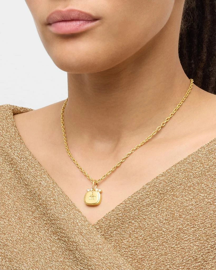 商品Elizabeth Locke|19K Yellow Gold Elephant Castle Pendant with 2mm Diamonds,价格¥22252,第3张图片详细描述
