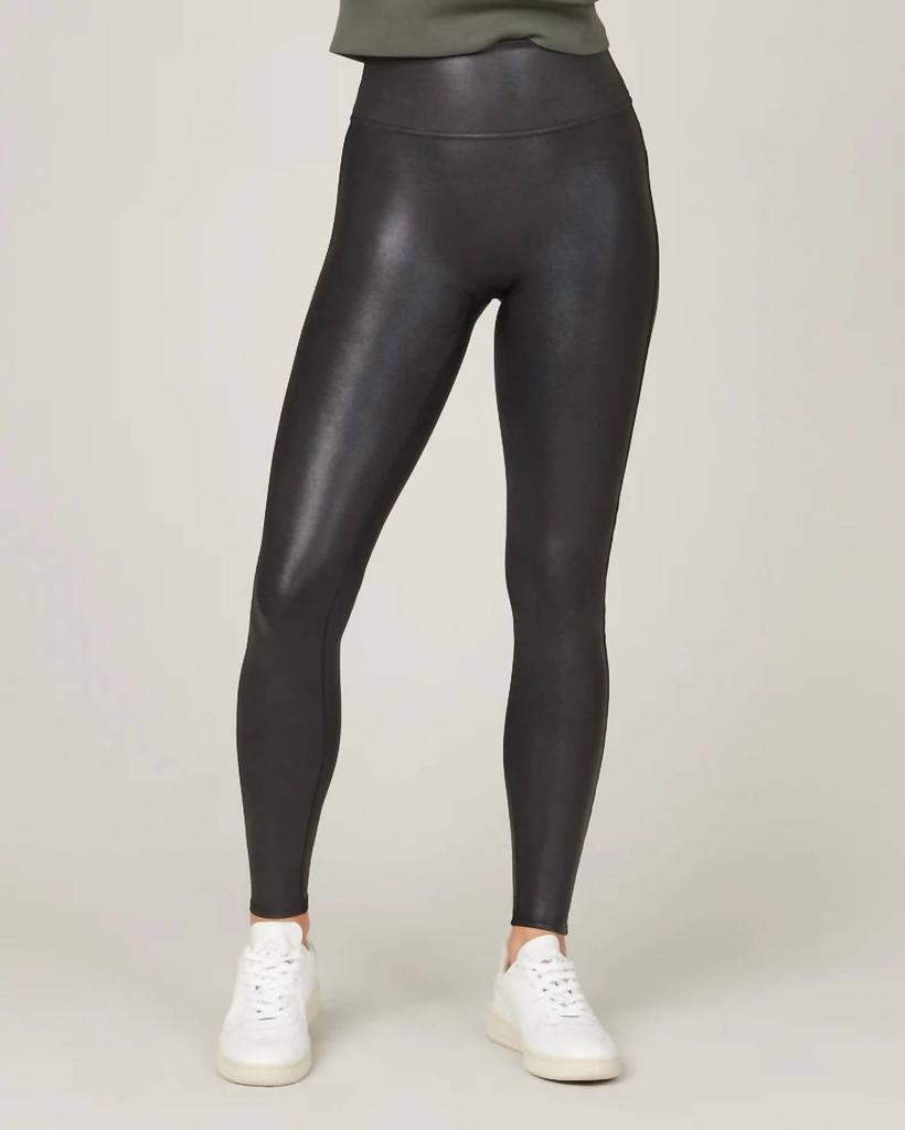 Faux Leather Leggings In Black商品第1张图片规格展示