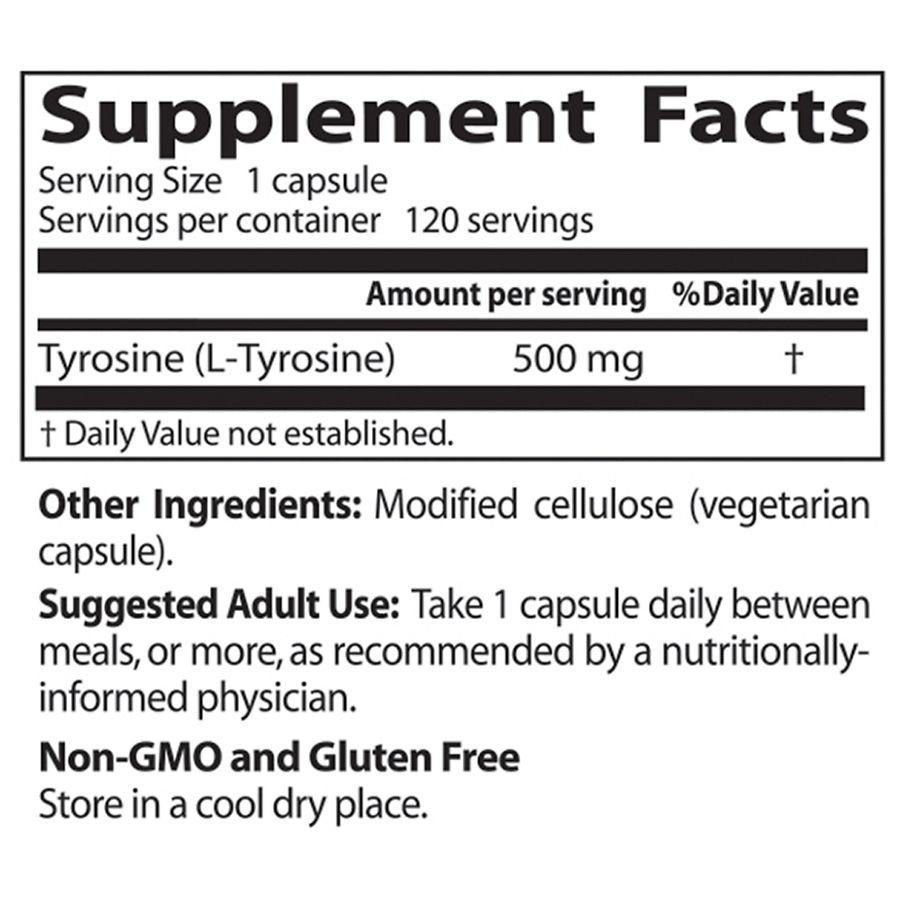 商品Doctor's Best|L-Tyrosine Veggie Caps,价格¥95,第5张图片详细描述