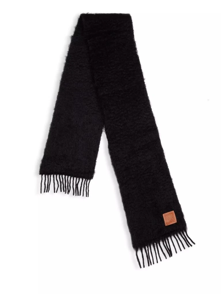 商品Loewe|Wool-Mohair Logo Patch Scarf,价格¥2936,第2张图片详细描述