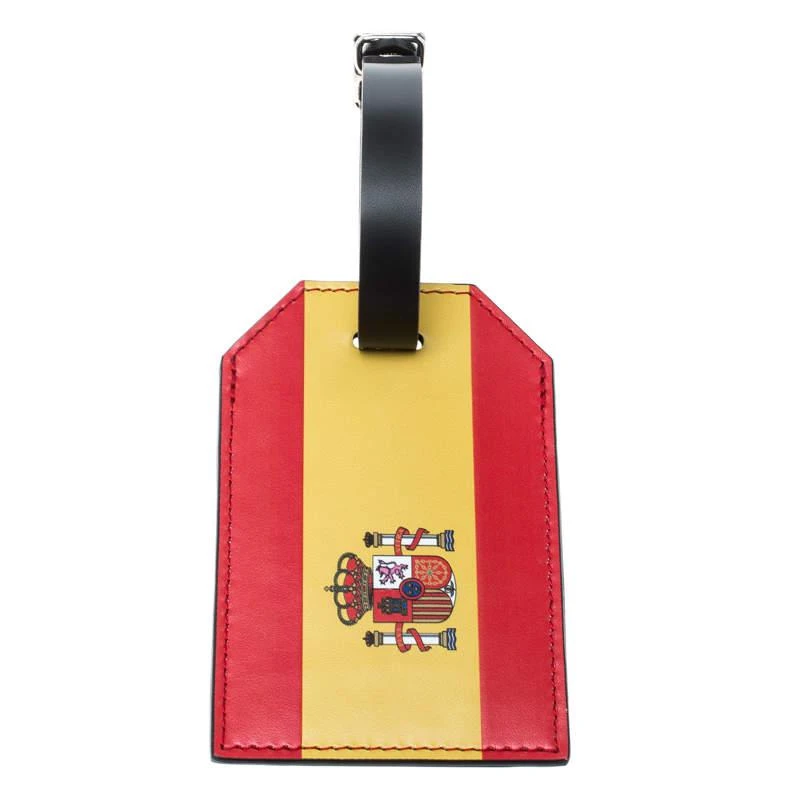 商品[二手商品] Louis Vuitton|Louis Vuitton Red Epi Leather 2018 Fifa World Cup Spain Flag Luggage Tag,价格¥3657,第1张图片