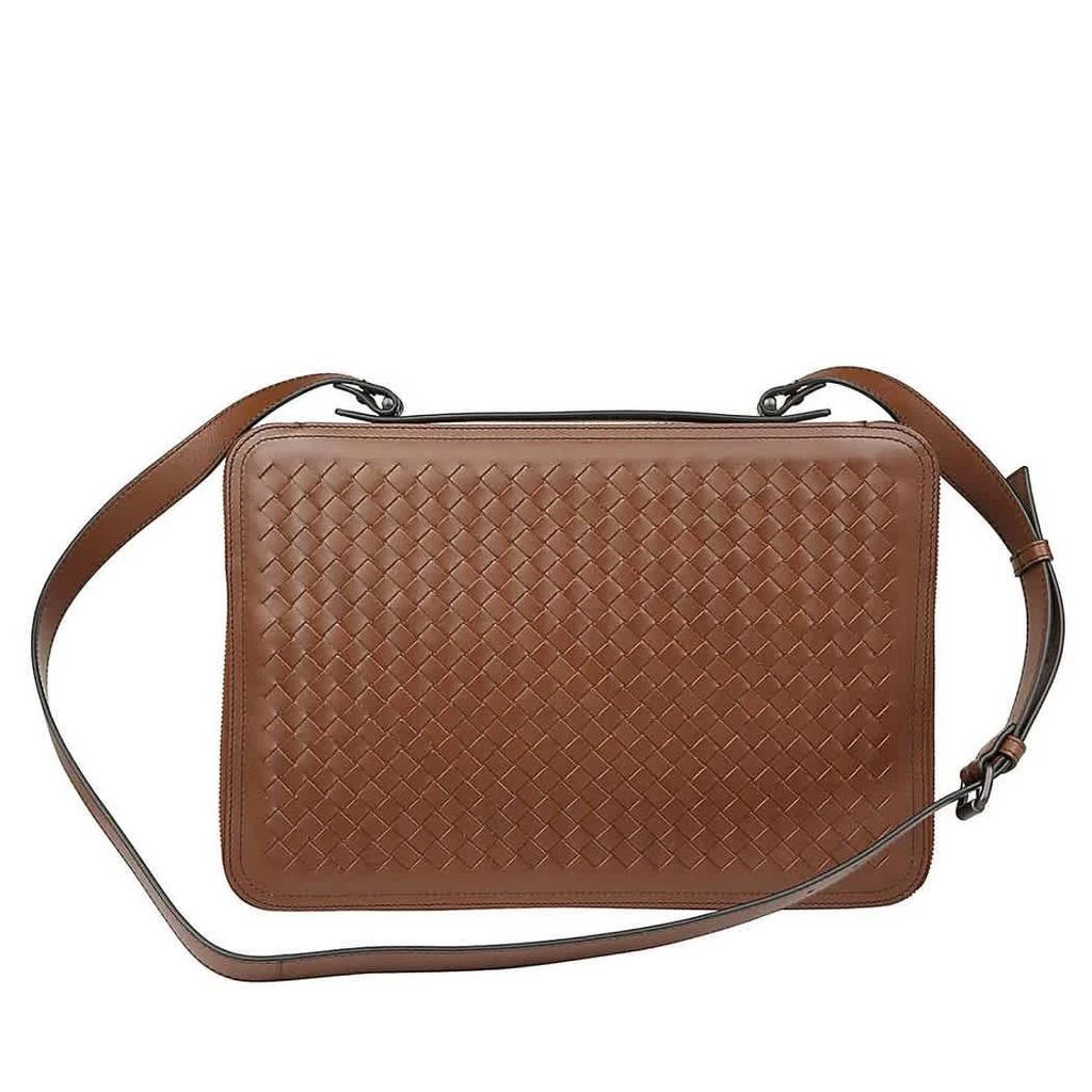 商品Bottega Veneta|Bottega Veneta Brown Intrecciato Weave Leather Breifcase,价格¥11860,第2张图片详细描述