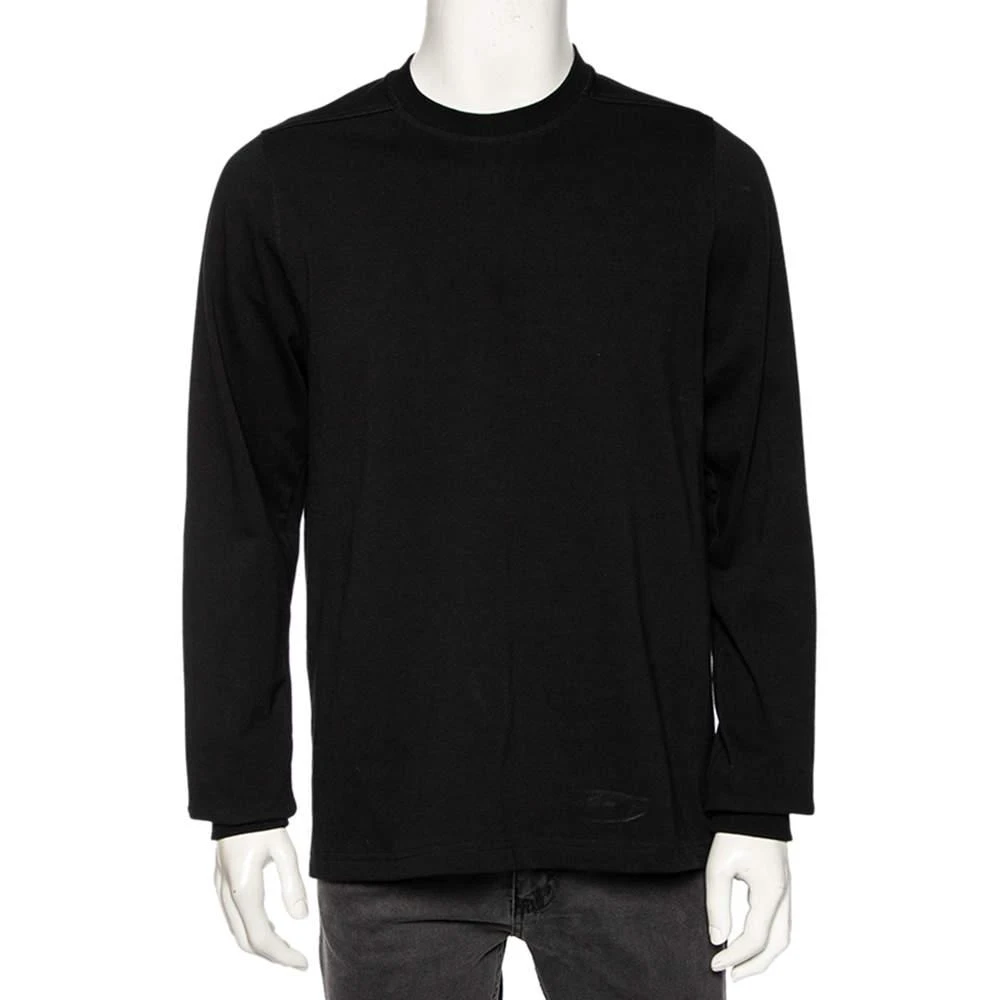 商品[二手商品] Rick Owens|Rick Owens Black Knit Vega Combo Long Sleeve Crewneck Sweatshirt S,价格¥2403,第1张图片