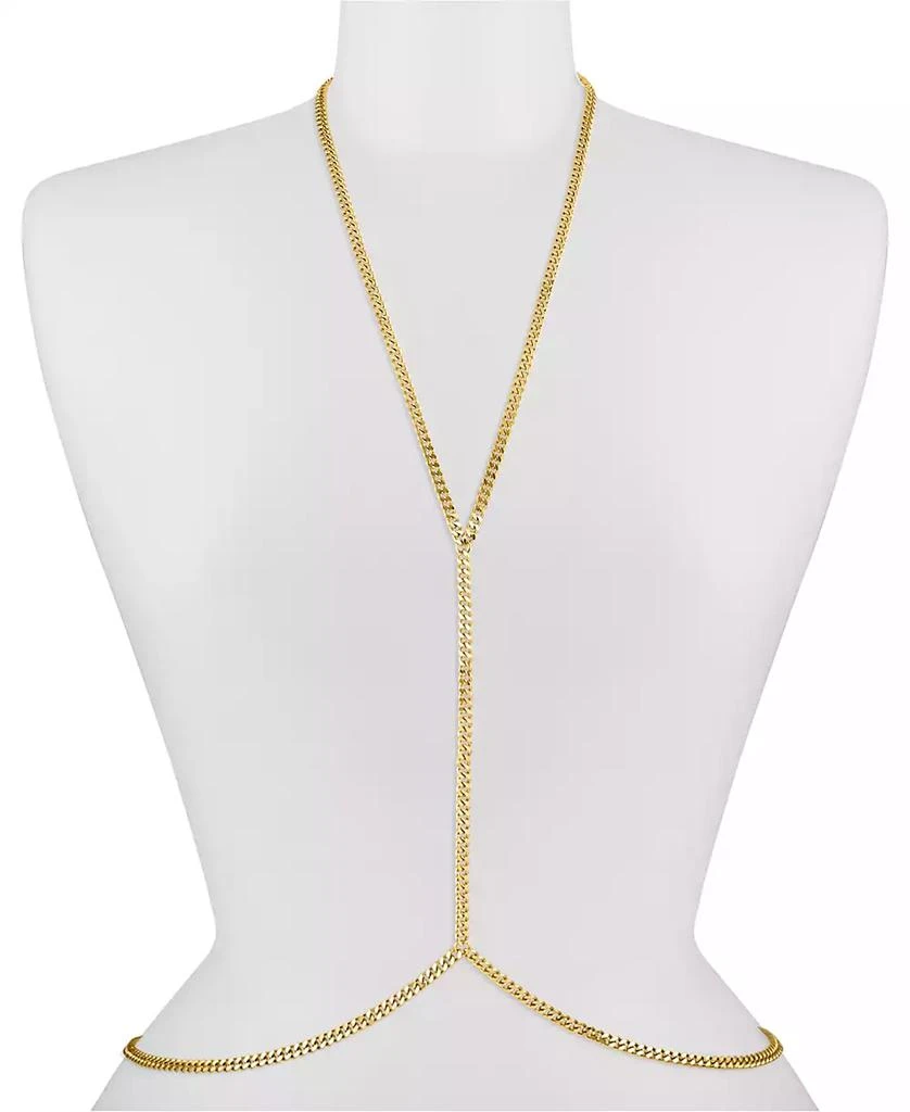 商品OMA THE LABEL|18k Gold-Plated Cuban Link Body Chain,价格¥723,第2张图片详细描述