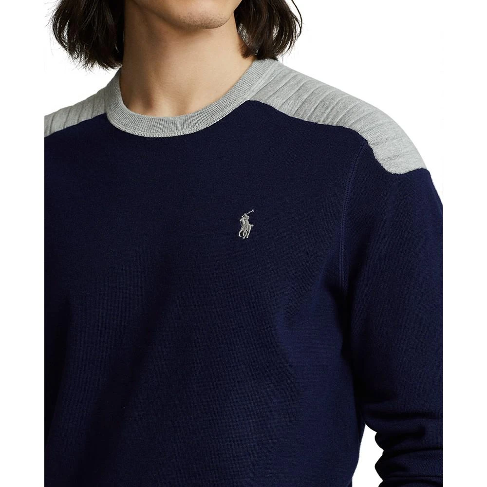 商品Ralph Lauren|Men's Cotton-Blend Crewneck Sweater,价格¥390,第3张图片详细描述