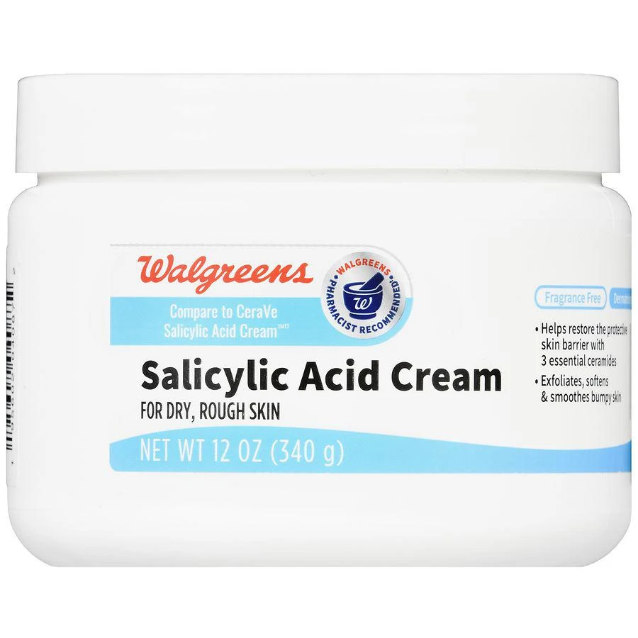 商品Walgreens|Salicylic Acid Cream Fragrance Free,价格¥38,第2张图片详细描述