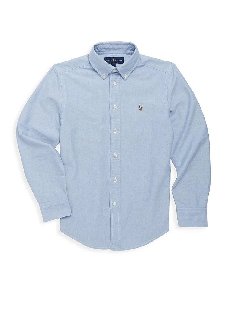 商品Ralph Lauren|小童 & 男童棉质牛津运动衬衫,价格¥412,第1张图片