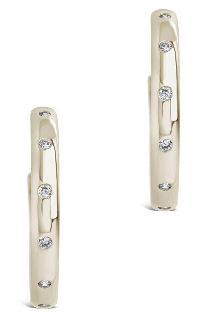 商品Sterling Forever|Everlee CZ Hoop Earrings,价格¥183,第5张图片详细描述