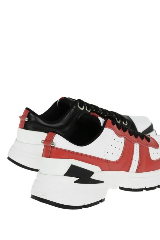 Neil Barrett Men's  Red Other Materials Sneakers商品第2张图片规格展示