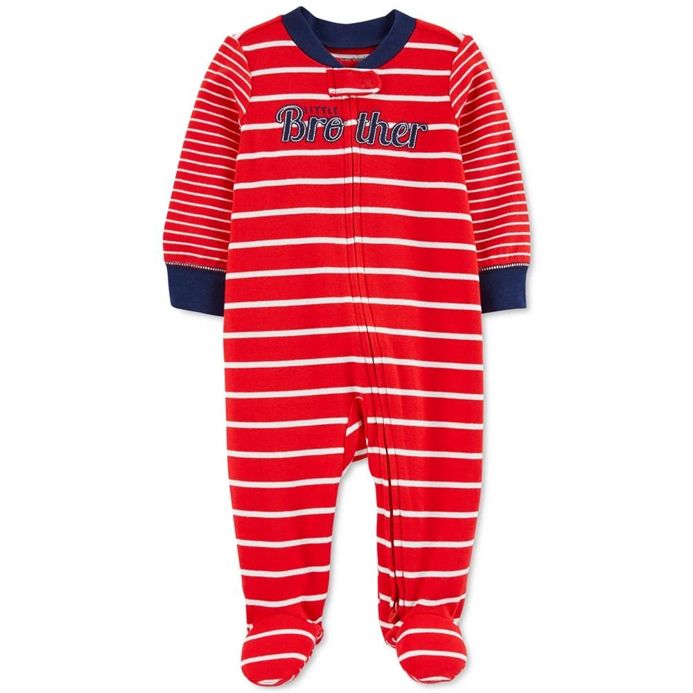 商品Carter's|Baby Boys Little Brother 2 Way Zip Cotton Sleep and Play,价格¥137,第1张图片