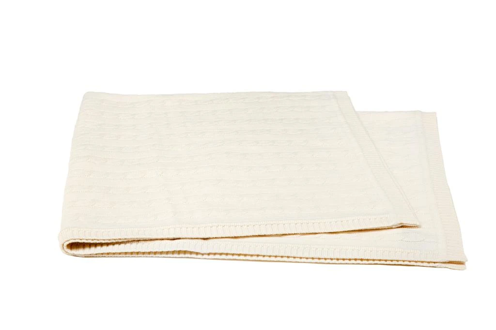 商品a & R Cashmere|Cashmere Blend Cable Knit Baby Blanket,价格¥705,第4张图片详细描述