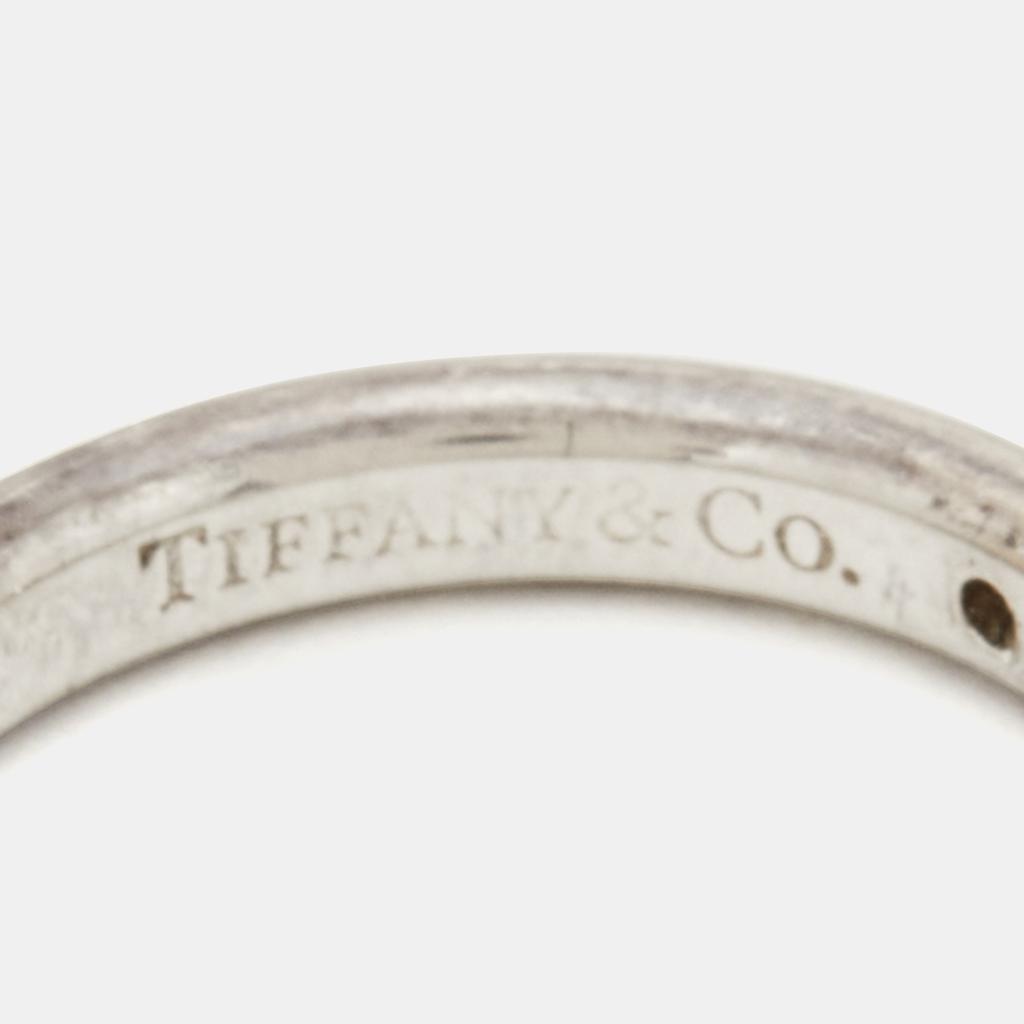 Tiffany & Co. Elsa Peretti Diamond Sterling Silver Band Ring Size 49商品第5张图片规格展示