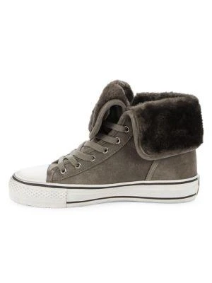 商品Ash|Suede & Faux Fur High-Top Sneakers,价格¥556,第4张图片详细描述