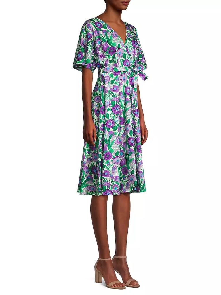商品Weekend Max Mara|Dizzy Floral Wrap Midi-Dress,价格¥911,第4张图片详细描述