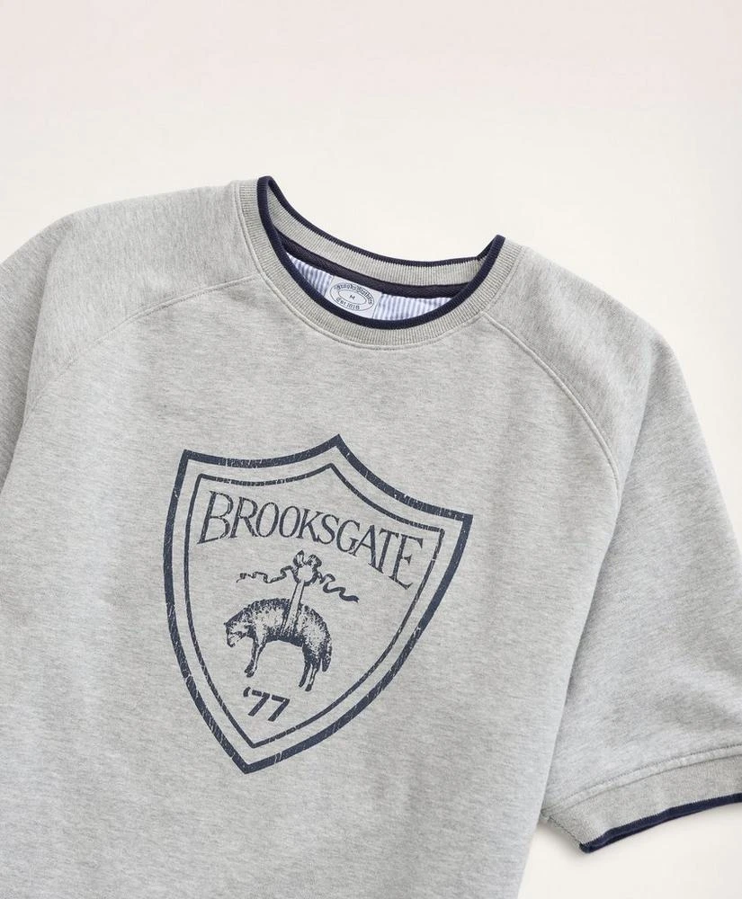 商品Brooks Brothers|Short-Sleeve Graphic Sweatshirt,价格¥412,第2张图片详细描述