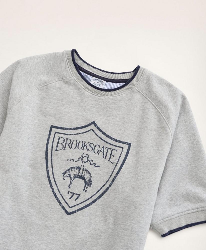 商品Brooks Brothers|Short-Sleeve Graphic Sweatshirt,价格¥353,第4张图片详细描述