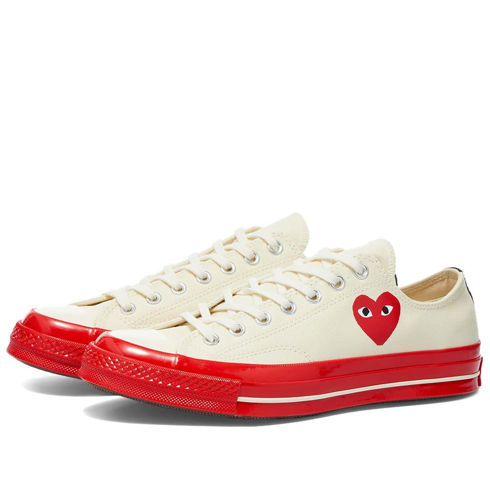 商品Comme des Garcons|Comme des Garçons Play x Converse Chuck Taylor Red Sole Low,价格¥996,第1张图片