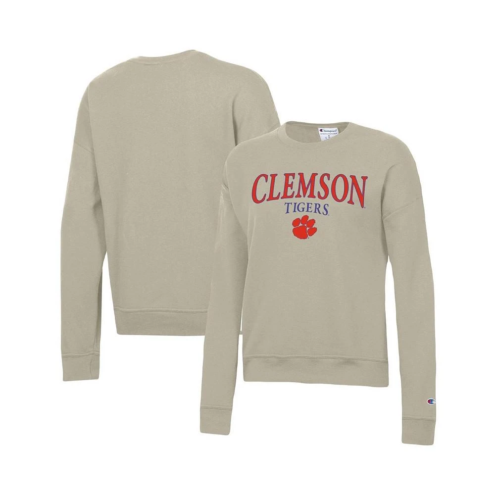 商品CHAMPION|Women's Tan Clemson Tigers Powerblend Pullover Sweatshirt,价格¥324,第1张图片