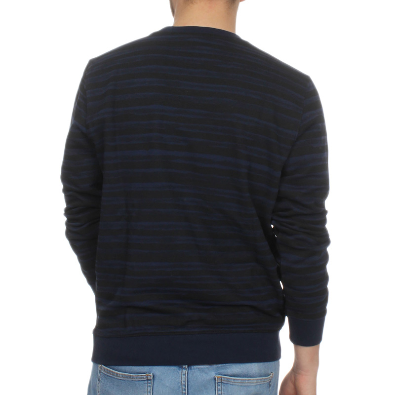 Champion 男士黑蓝色条纹卫衣 212682-BL506商品第1张图片规格展示