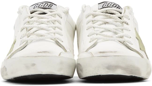 SSENSE Exclusive White Glow-In-The-Dark Friday Superstar Sneakers 商品