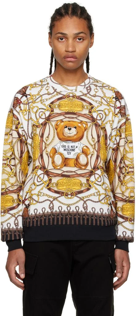 商品Moschino|Off-White Military Teddy Scarf Sweatshirt,价格¥2727,第1张图片