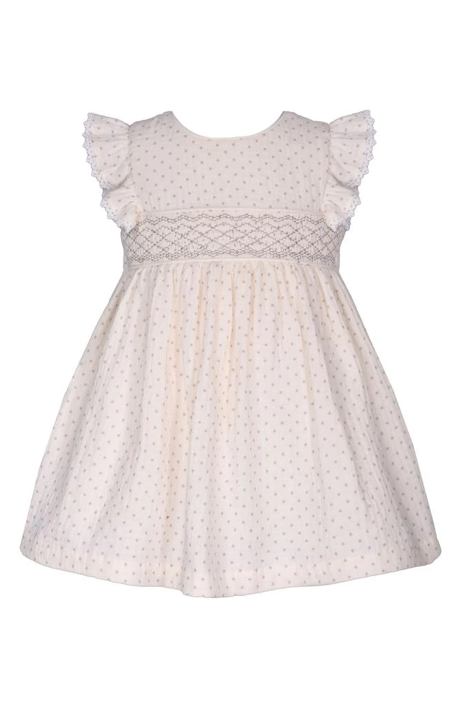 商品Iris & Ivy|Polka Dot Ruffle Cotton Party Dress,价格¥114,第1张图片