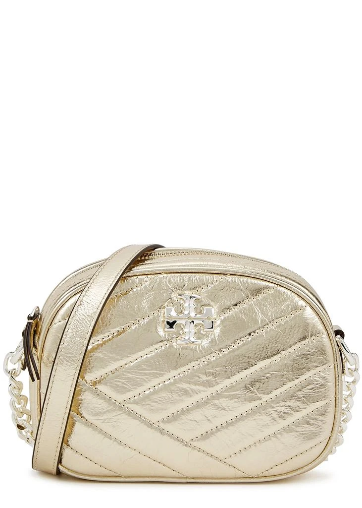 商品Tory Burch|Kira small gold quilted leather camera bag,价格¥4450,第1张图片