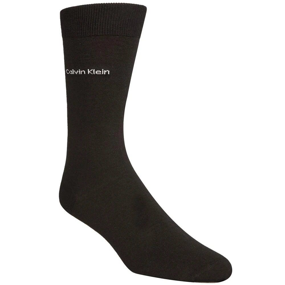 商品Calvin Klein|Men's Giza Cotton Flat Knit Crew Socks,价格¥65,第1张图片