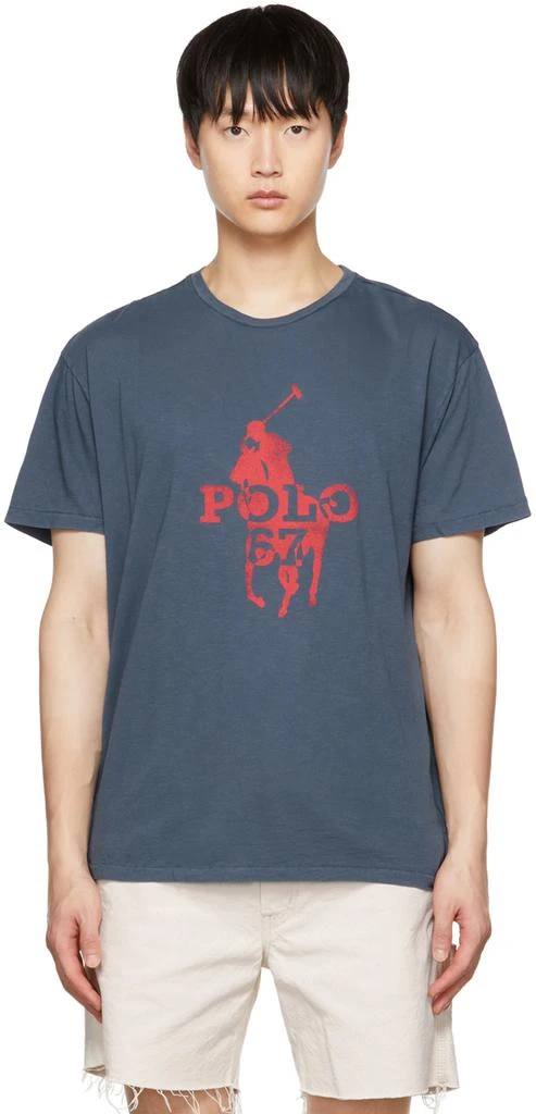 商品Ralph Lauren|Navy Printed T-Shirt,价格¥167,第1张图片