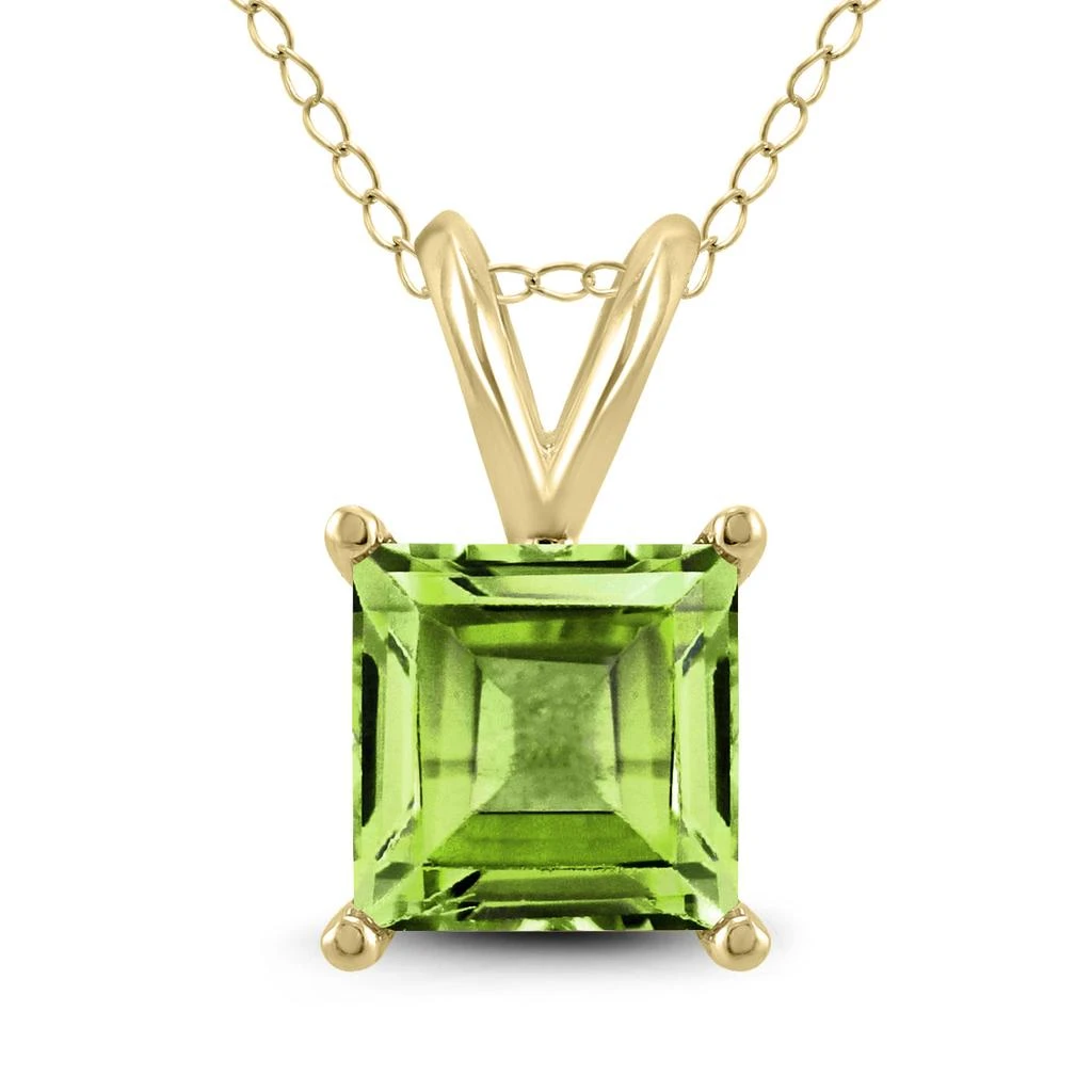 商品SSELECTS|14K  5Mm Square Peridot Pendant,价格¥1628,第1张图片