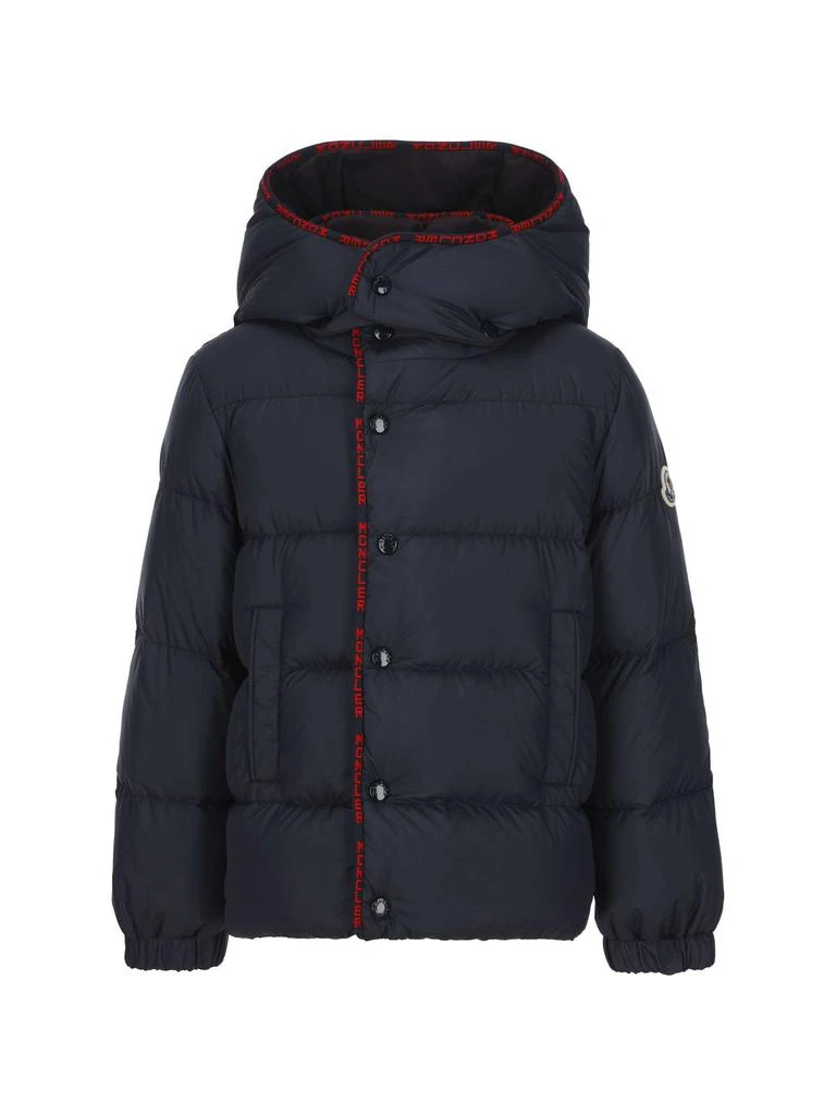 商品Moncler|儿童Logo 贴片长袖衬垫大衣,价格¥1720,第1张图片