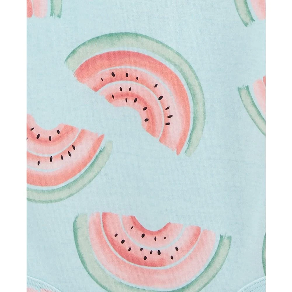商品Carter's|Baby Girls Printed Short Sleeved Cotton Bodysuits, Pack of 5,价格¥135,第5张图片详细描述