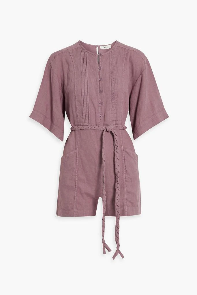 商品Joie|Colin pintucked linen playsuit,价格¥692,第1张图片