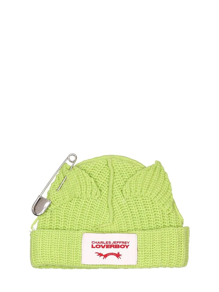 商品Charles Jeffrey Loverboy|Chunky Punk Ears Wool & Nylon Beanie,价格¥1644,第1张图片